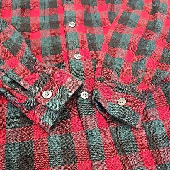 Vtg Tailored By McGregor 60's Wool Camp Shirt Mens S Plaid USA Made Lumberjack - Picture 5 of 10